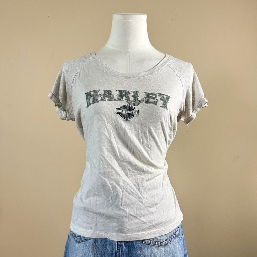 Harley Light Grey Snake Skin Print Baby Tee